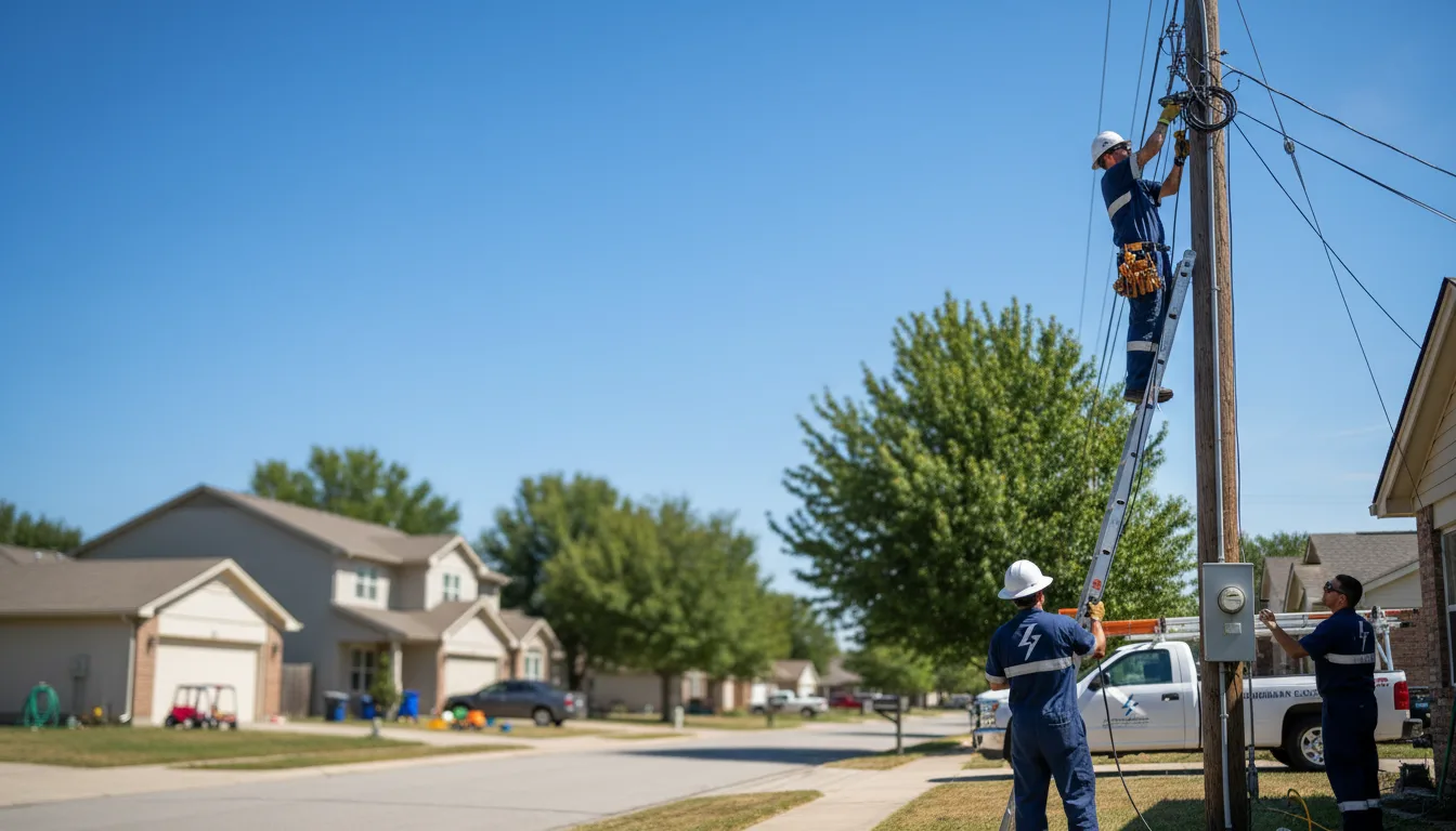 Residential electrician providing installation services in Hobbs, IN